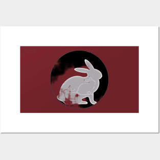 Grunge Rabbit Triads Posters and Art